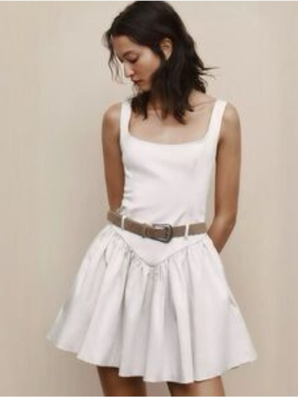 Zara Belted Mini Dress